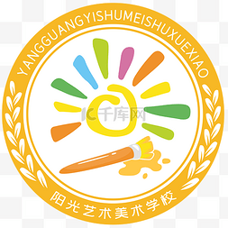 水品牌logo图片_黄色简约大气校徽