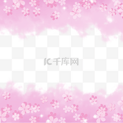 樱花边框图片_粉色春季樱花边框