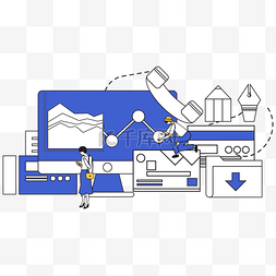 创意线描网络数据分析