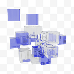 3DC4D立体透明方块