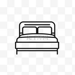 酒店用品图片_极简主义床酒店logo