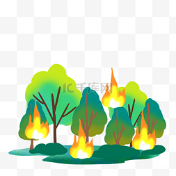 山林森林火灾