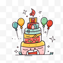 创意卡通生日蛋糕