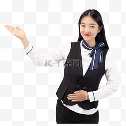 人物礼仪图片_商务制服女人