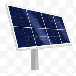 太阳能板图片_深蓝色长方形太阳能板剪贴画