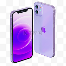 紫色iphone12手机