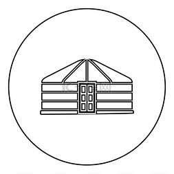 矢量野营图片_游牧民族的蒙古包便携式框架住宅