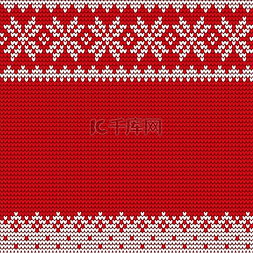 圣诞装饰背景图案矢量红色画布上