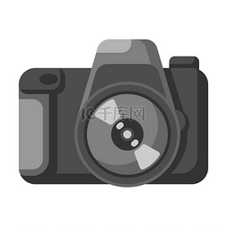 产品细节图片_相机的程式化插图。