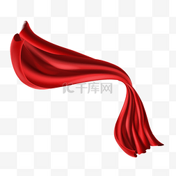 红色丝绸红绸绸布绸缎