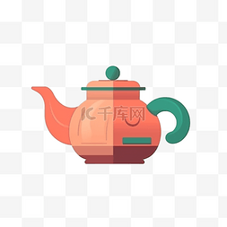 卡通手绘茶具茶壶