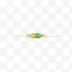 春季春天清明绿色青团分割线分隔