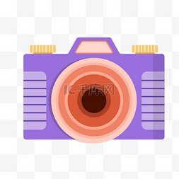 紫色花纹花纹图片_紫色花纹卡通可爱相机图标