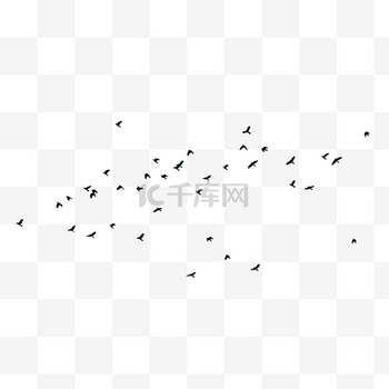 春天飞翔的鸟
