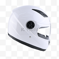 安全摩托车图片_头盔白色头部安全