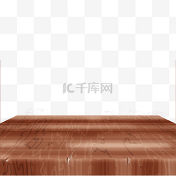 浅褐色光滑木质台面