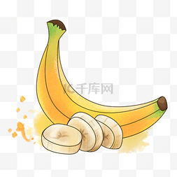 卡通贴画水果图片_卡通香蕉