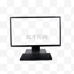 黑色计算机图片_电子计算机现代显示器