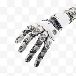 科技感主题插画图片_科技AI人工智能机械臂手臂