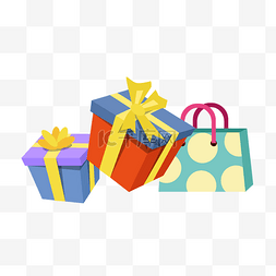 节日礼品盒图片_矢量节日礼物盒礼品盒手提袋