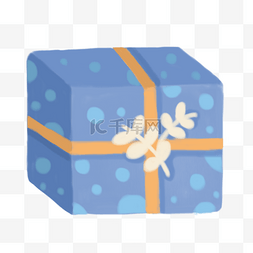 立体图标剪影图片_礼物草叶圣诞节包装盒子图片绘画
