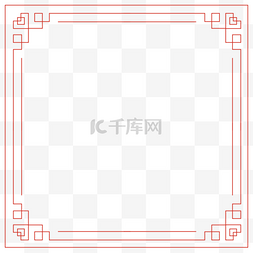 传统扇型图片_中式简约回型纹中国风格边框