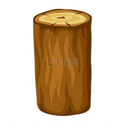 树桩图标图片_原木图解林业和木材行业的广告图