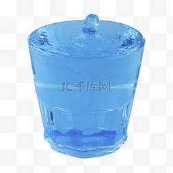 实拍水花图片_无味水透明水杯液体无色
