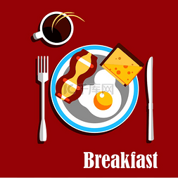 传统的英式早餐菜单包括一杯热咖