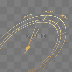 字母钟表图片_2022新年跨年快乐时间钟表元旦