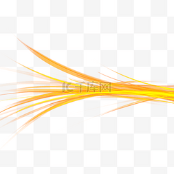 金色的漩涡图片_光效果矢量透明线旋流和金色闪光