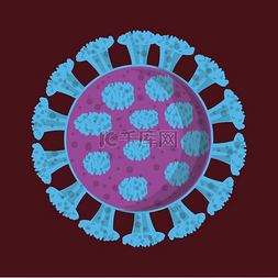 受感染的图片_冠状病毒图标。