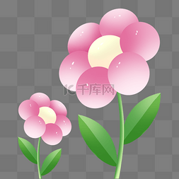 冬季简约背景海报图片_春季春天植物简约粉色花朵