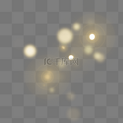 光图片_金色光斑光效发光光点光