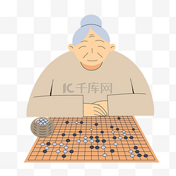 对战游戏人物图片_棋牌游戏下棋对战老奶奶人物