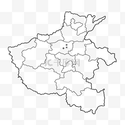 吉林省地图图片_河南线描地图
