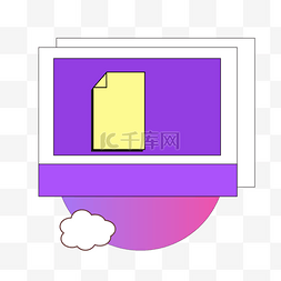 紫色背景图图片_文件渐变圆绘画创意图案