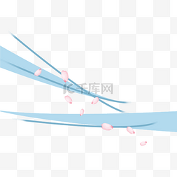 风吹风大风漂浮花瓣