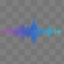 声音图片_赛博朋克霓虹音量波浪数据分析