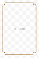 中国风简约烫金边框