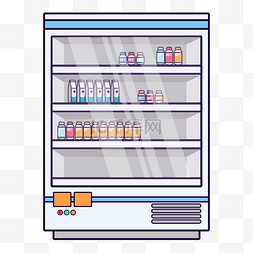 冷冻冷柜冰柜冰箱冷藏牛奶食物保