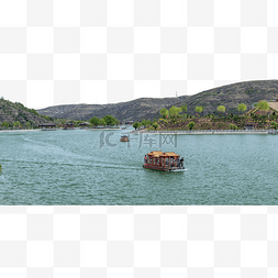 山西旅游图片_湖水游船湖水夏季