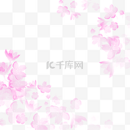 粉色樱花花朵边框