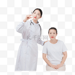 医生图片_医疗人物给老人看病室内注射器