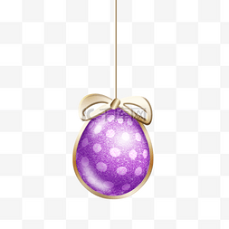 紫色复活节彩蛋挂饰