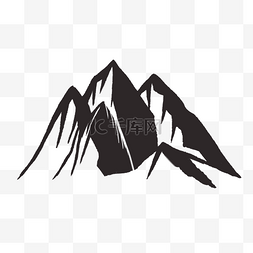 品牌logo图片_美式黑白素描山