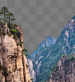 高山大山山峰风景