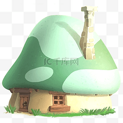 房屋小屋图片_蘑菇屋童话世界