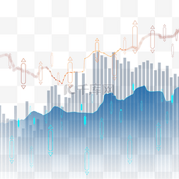 经济蓝色图片_股票市场走势图折线柱状分析