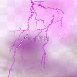 雷雨天气紫色光效抽象